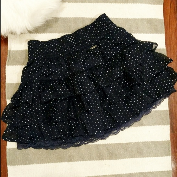 Hollister Dresses & Skirts - NWOT Hollister Layered Flowy Skirt Dark Blue